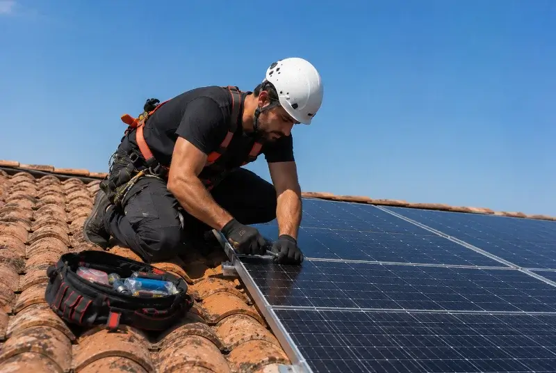 Maintenance et monitoring de panneaux solaires à Bretx