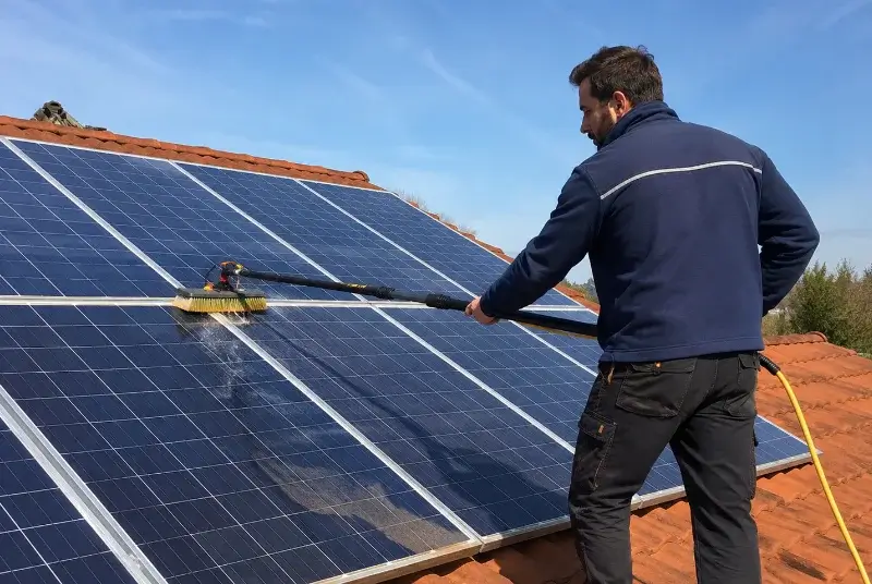 Nettoyage et entretien de panneaux solaires à Bretx